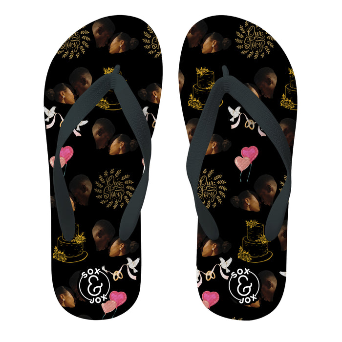 Bridal Couple (Wedding) Flip Flops