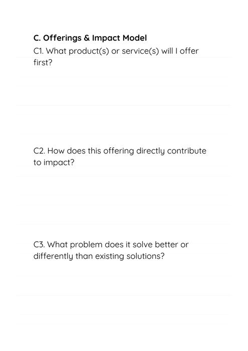 Growing a Social Impact Business - Practical Workbook to Create Your Social Entrepreneurship Business Plan