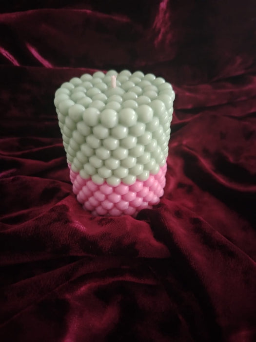 Hand-Poured Soy Candles – Vanilla, Champagne & Rose, Decorative Bubble & World Candles (Artisan Candle Collection)