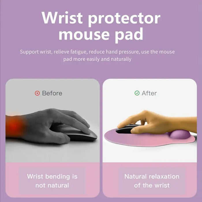 Wrist Support Memory Foam Mouse Pad