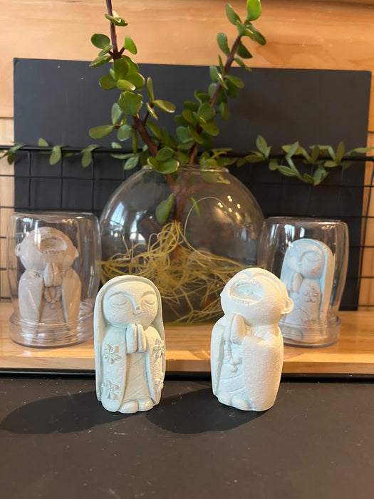 Women Makers Gift Bundle – Handmade Soy Candle, Wellbeing Figurines & Earrings (Support Local Women Makers)