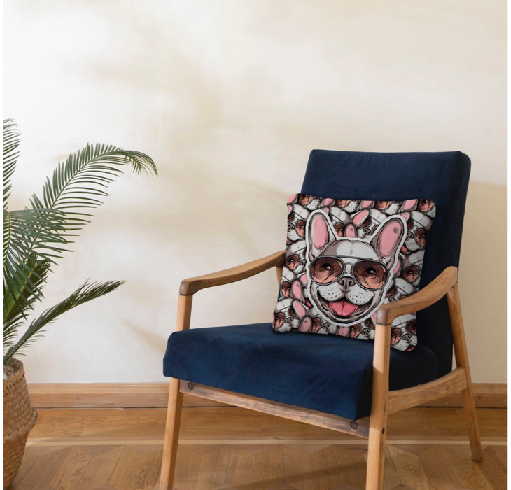 Sticker-Style Printed Pillow – Fun Pop Art Pillow (Custom Option Available!)