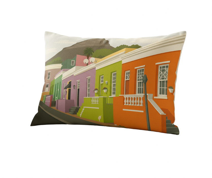 Bo-Kaap Scene Pillow – A Celebration of Colour & Culture