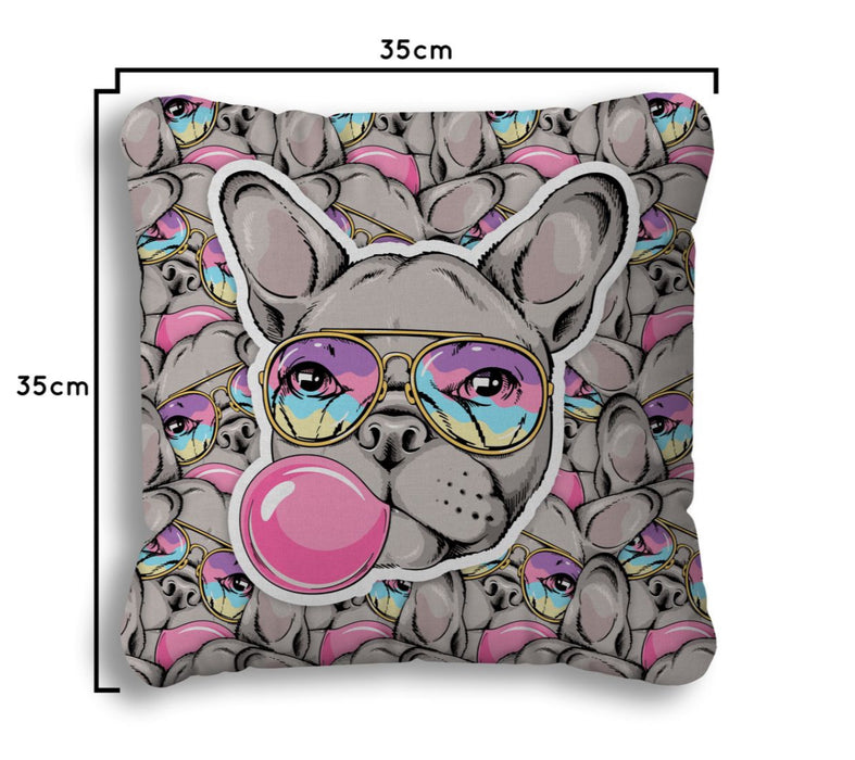 Sticker-Style Printed Pillow – Fun Pop Art Pillow (Custom Option Available!)