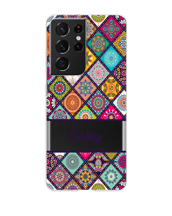 Hey Casey! Mandala Patchwork Phone Case for iPhone Samsung Huawei