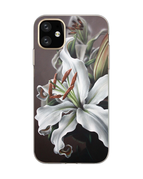 Hey Casey! Snow Lily Phone Case for iPhone Samsung Huawei