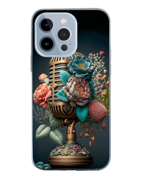Hey Casey! Floral Mic Night Phone Case for iPhone Samsung Huawei