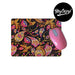 Pink, gold and purple paisley mouse pad