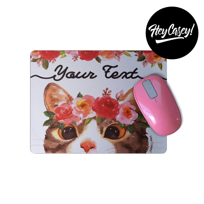 Customisable mousepad with space for  your own text