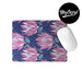 A rectangular mouse pad with a modern king protea print