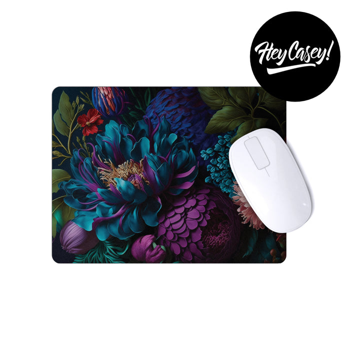 Mousepad with a striking floral print