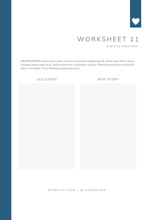 self-growth course material template