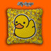 yellow rubber duck cushion