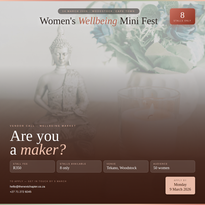 Women's Wellbeing Mini Fest (Cape Town) — Your Wholeness Awaits - Tickets, Vendors, Book Treatment